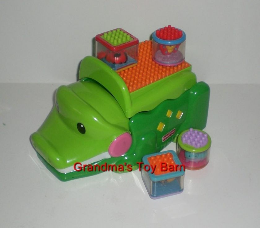 Fisher Price Build & Stack Alligator Crocodile Blocks  