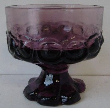 TIFFIN FRANCISCAN MADEIRA PLUM AMETHYST PURPLE 3 5/8 CHAMPAGNE STEM 