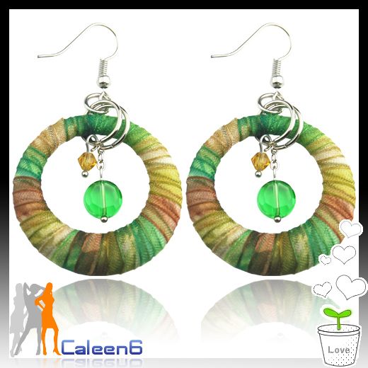 New Handmade Ladies Fashion Round Crystal Earrings 1197  