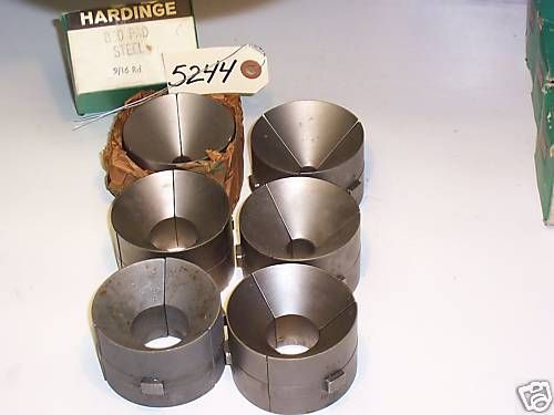 BRAND NEW HARDINGE B30 COLLET PADS, 6 SETS  