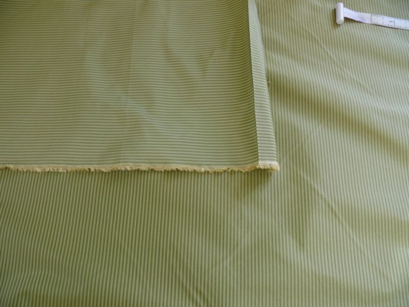 CLARENCE HOUSE100%SILK TAFFETA SAGE GREEN PIN STRIPE 6Y  