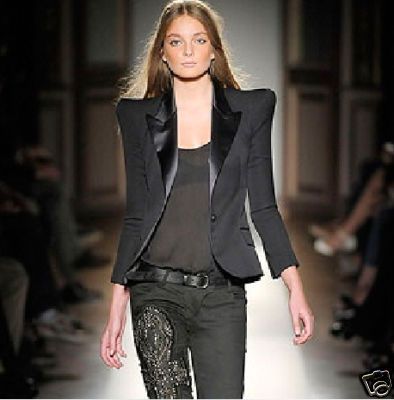 PS11 powershoulder jacket blazer balmai tuxedo runway  