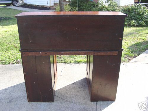 Ca.1880 Walnut Victorian Eastlake 48 C Roll Top Desk  