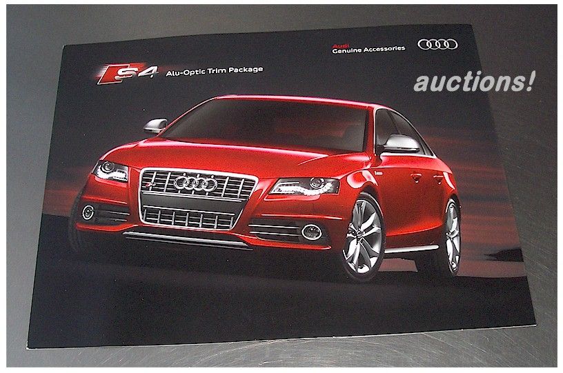 2010 AUDI S4 SUPERCHARGED ALU OPTIC PACKAGE BROCHURE  