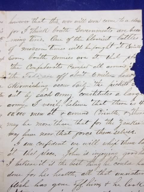   CONFEDERATE 1ST TEXAS LEGION CAVALRY LETTER GREAT CONTENT CSA  