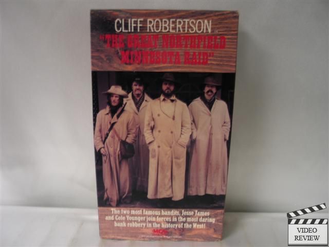 The Great Northfield Minnesota Raid VHS Cliff Robertson  