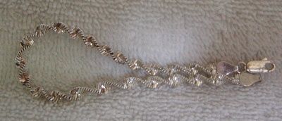 Vintage UTC Italy Fancy Sterling Silver Spiral Bracelet  