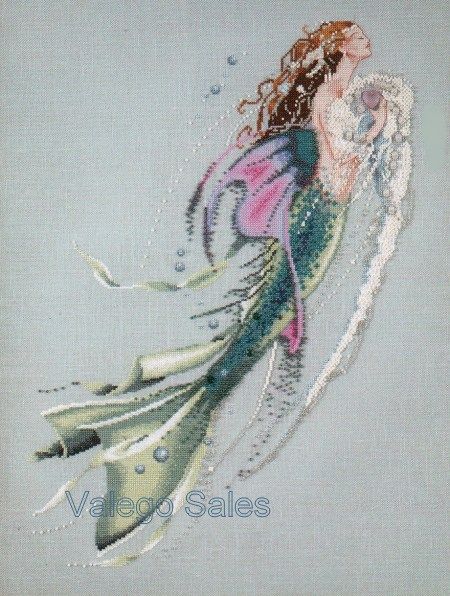 Mirabilia Cross Stitch Chart ~ MERMAID OF THE PEARLS  