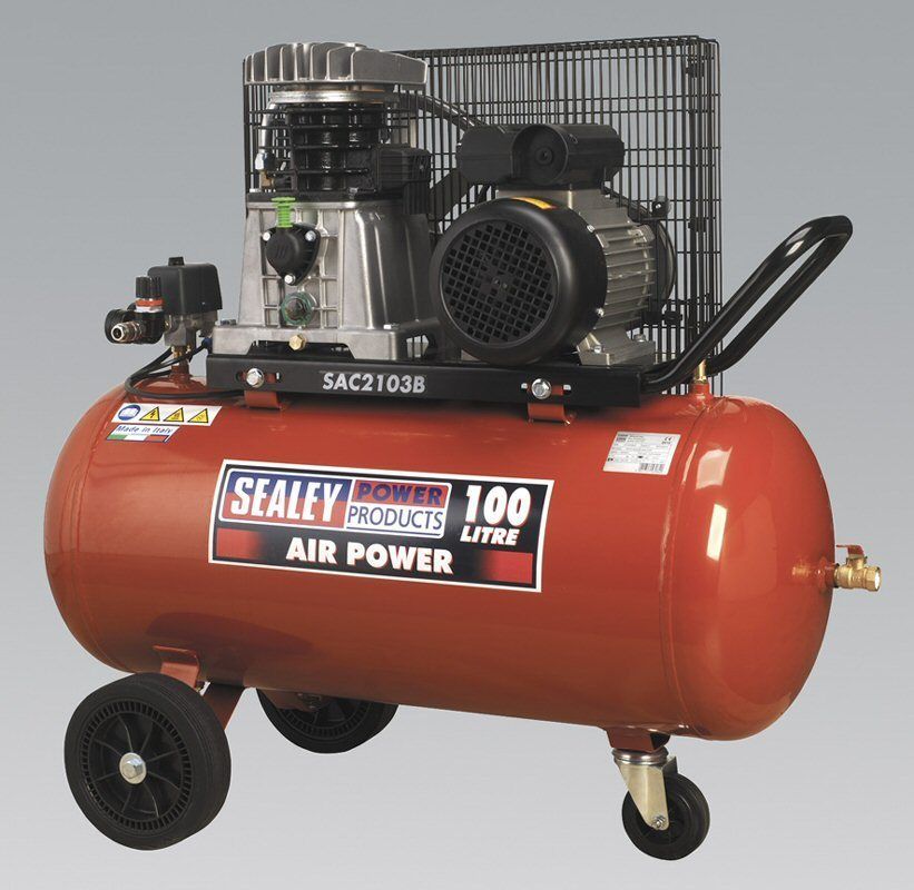 Sealey Air Compressor 100ltr Belt Drive 3hp SAC2103B  