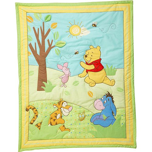 Disney Baby   Poohs Playful Day 4 Piece Pooh Bedding Set