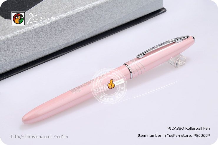 Picasso PS606 Rollerball Pen Pearl Pink Barrel Lady Pen  