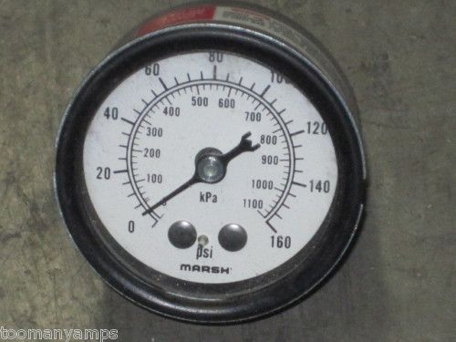 MARSH 34693 3 0 160 PSI PRESSURE GAUGE  