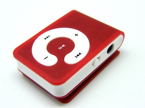 New Clip  Player Support 32GB Micro SD/TF Card Red  