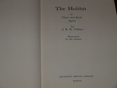 Tolkien 1966 American Edition/Printing THE HOBBIT  