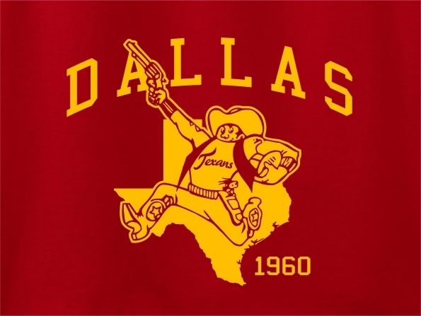 Dallas Texans Logo 1960 HOODY   Cowboys AFL  