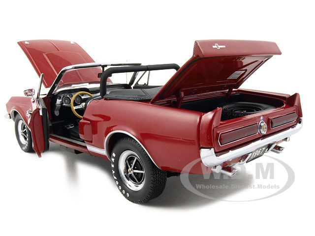 1967 SHELBY MUSTANG GT 500 EXP CONVERTIBLE RED 124  