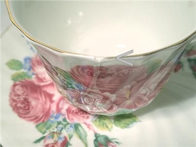 STAFFORDSHIRE ARTHUR WOOD PINK ROSE TEAPOT CUPS SAUCERS  