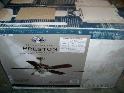 Hampton Bay Preston 52 in. Indoor Ceiling Fan  