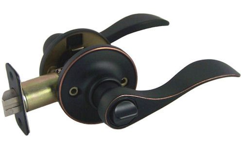 Kingston Oil Rubbed Bronze Privacy Door Lever Knob  