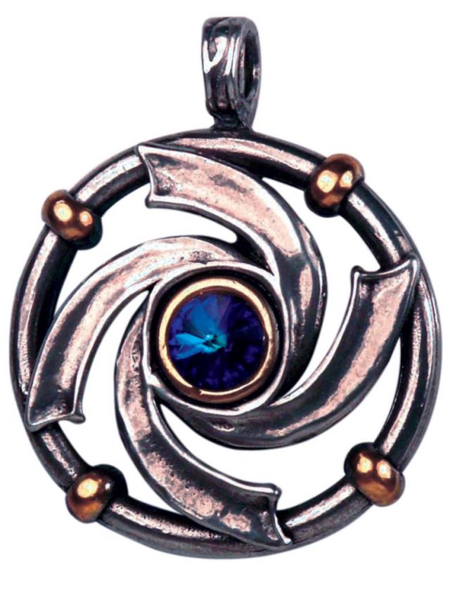 Atlantis Vortex Pendant Pagan Wiccan Witchcraft Jewelry Swarvorski 