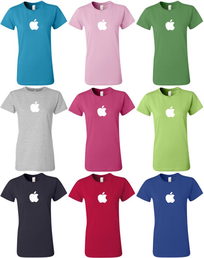 Perfect WOMENS apple t shirt for all of you Apple Computer Addicts 