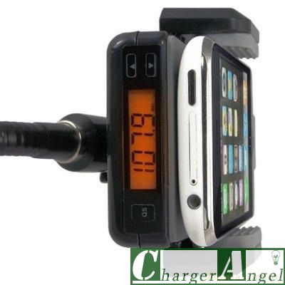 FM Transmitter Car Charger Dock For Apple iPod iPhone 4  