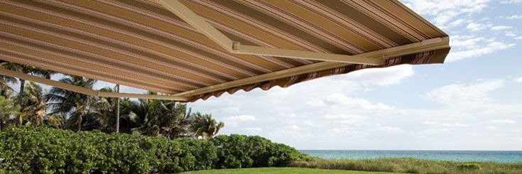 RV AWNING PATIO AWNING RETRACTABLE AWNING SOLID BEIGE COLOR  