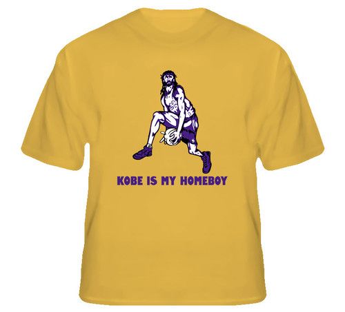 Kobe Is My Homeboy Los Angeles Lakers Jesus T Shirt  