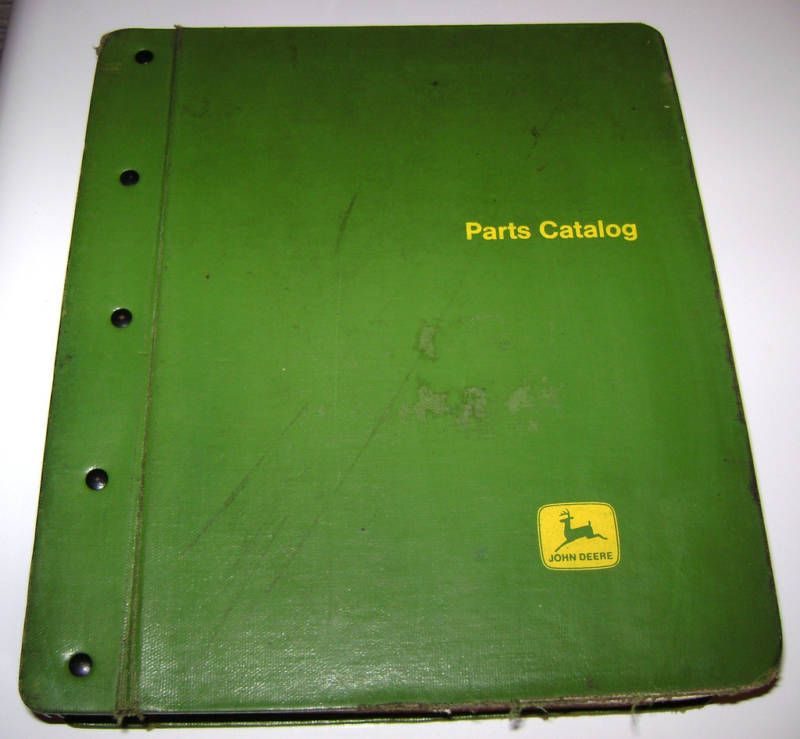 John Deere 6600 Combine Parts Catalogs lot & JD Binder  