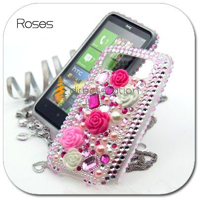 BLING CRYSTAL Hard CASE HTC HD7 HD 7 S HD 7S HD7S  