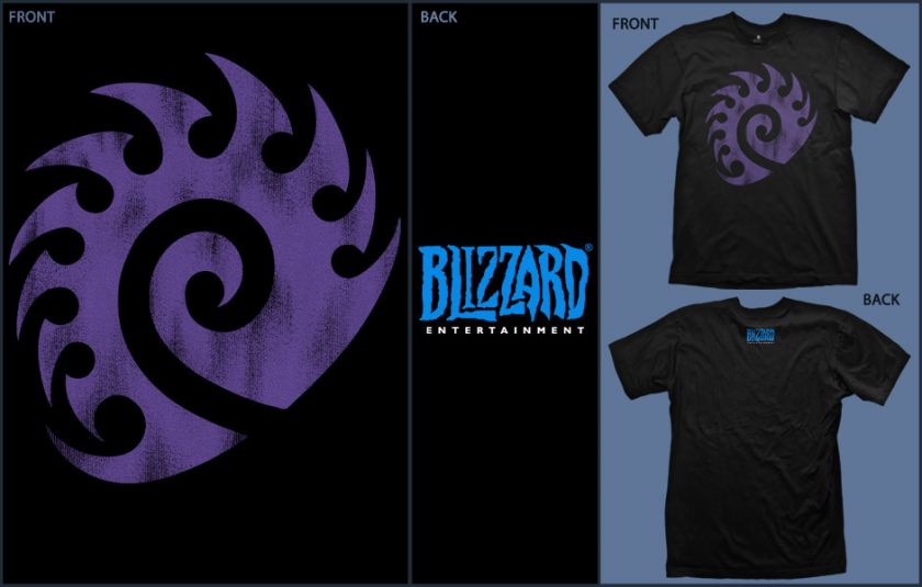 StarCraft II 2 Zerg Logo Gamer Shirt   NEW Blizzard  