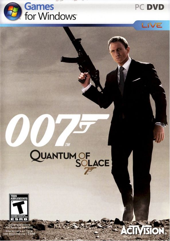 JAMES BOND 007 QUANTUM OF SOLACE * PC SHOOTER * BRAND NEW 