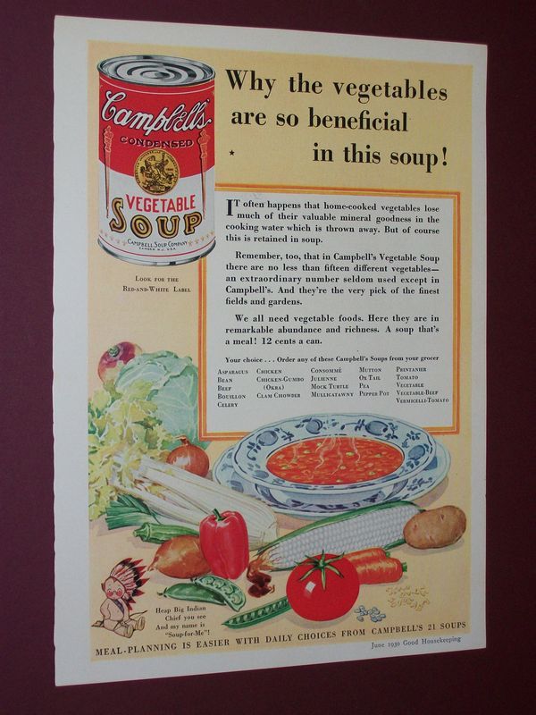 1925 1930 CAMPBELLS SOUP ADS GRACE DRAYTON KIDS  