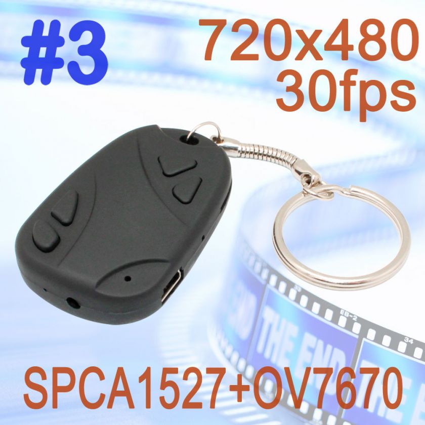 Car Key Chain Mini DVR Spy Hidden Camera Covert Camcorder 720 x 480 