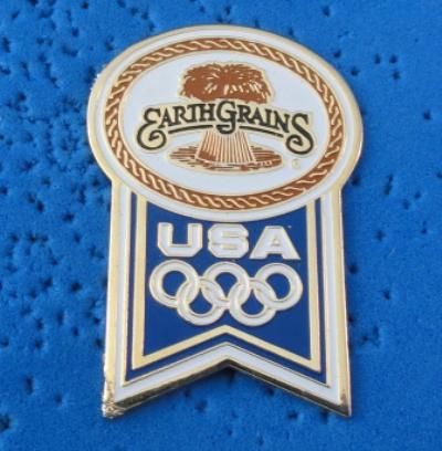 USOC Earth Grains Corporate Sponsor Olympic Pin  