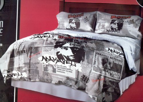 Tupac / 2 Pac Comforter Set 3Pc King Size Brand New  