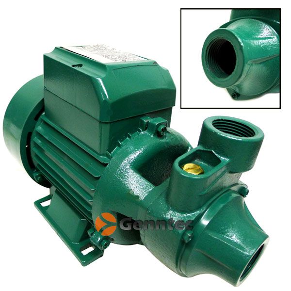 Industrial 1HP Electric Water Pump Centrifugal 1 In/Out Cast Iron 