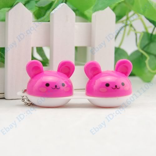 Cute animal Faces Contact Lens Case Holder Box C58  