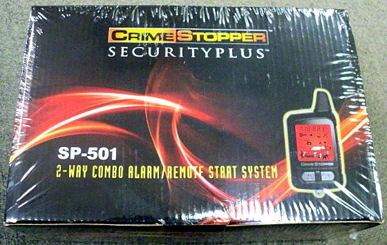 NEW Crimestopper SP 501 2 way Combo Alarm / Remote Start System  