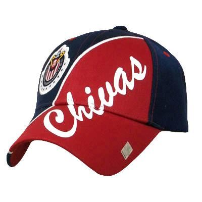 SOCCER MEXICO FMF CHIVAS GUADALAJARA HAT CAP RED BLUE 874585154775 