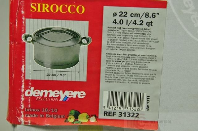 Demeyere Sirocco 4.2 Quart Casserole with Lid  