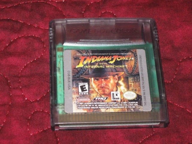 Nintendo Gameboy Color advance GBA SP DS Game Indiana Jones Infernal 