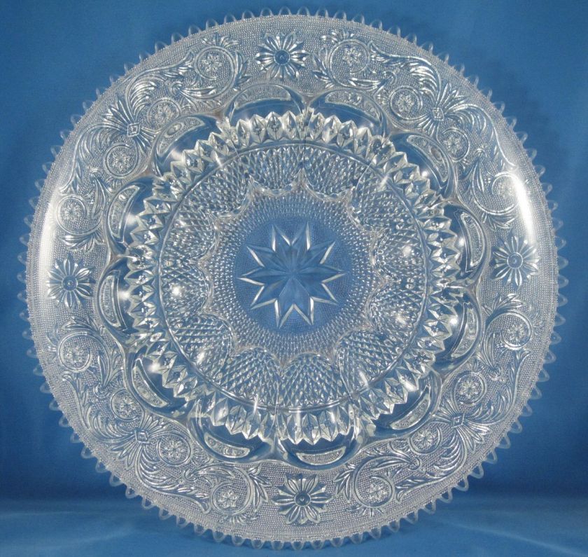 Vintage Duncan & Miller Elegant Glass Sandwich #41 Pattern Deviled Egg 