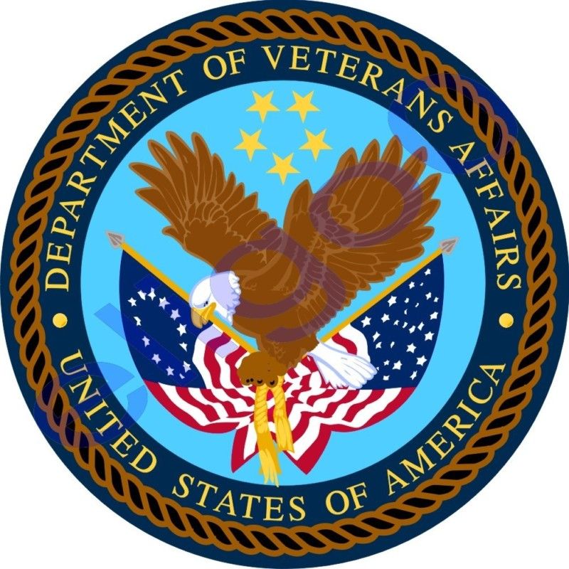 1x STICKER USA SEAL DEPARTMENT OF VETERANS AFFAIRS  