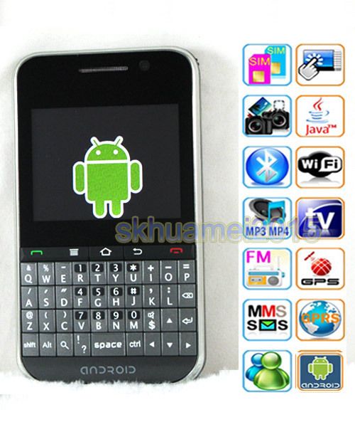 HOT GSM Android 2.3 OS Dual Sim 4 Band TV GPS WIFI Touch Screen Smart 