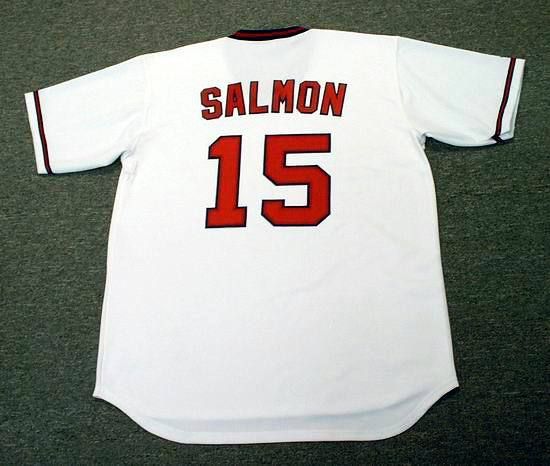 TIM SALMON Angels Throwback Home Jersey MEDIUM  