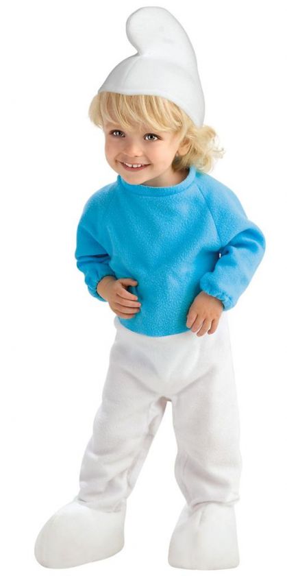   Infant Toddler SMURFS Kids Halloween Costume Cute Baby Smurf  