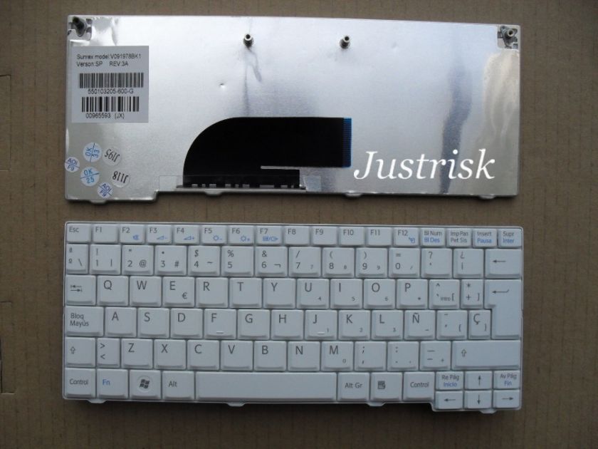   Sony VAIO VPCM121AD VPCM121ADL VPCM Keyboard SPANISH/SP TECLADO WHITE