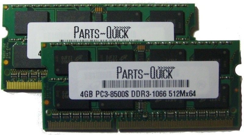 8GB DDR3 PC3 8500 Lenovo IdeaPad Y550 Notebook Memory  
