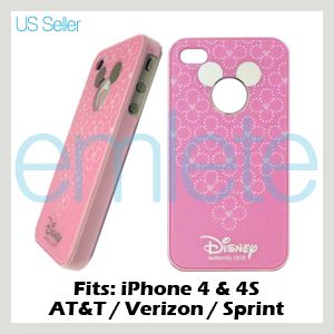 Pink Disney Mickey Mouse Back Cover Case for iPhone 4 4G 4S AT&T 